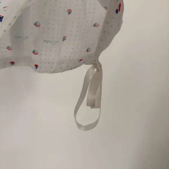 Baby Dior Paris New York Vintage Sailboat Polka Dot Cinch Sleep Dress - Picture 5 of 7